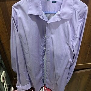 Men's Purple Dress Shirt LAVENDER size XL
